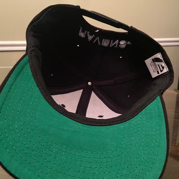 VTG 1996 Baltimore Ravens Spellout Eastport NFL Adjustable Snapback Cap Hat OSFA - Picture 2 of 3